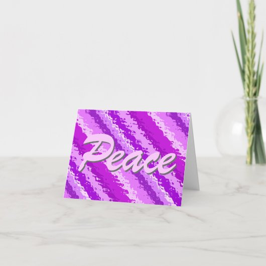 ガラスストライプのアメジスト紫 シーズンカード (正面)