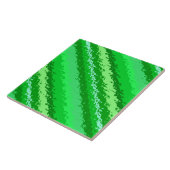 ガラスストライプの – エメラルドグリーンのシェード タイル (側面)
