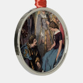 ガラススリッパに合っているヴィンテージシンデレラ メタルオーナメント (右)