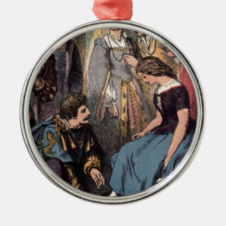 ガラススリッパに合っているヴィンテージシンデレラ メタルオーナメント