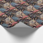 ガラススリッパに合っているヴィンテージシンデレラ ラッピングペーパー (角)