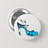 ガラススリッパ 缶バッジ (正面&裏面)