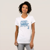 ガラススリッパ、運動靴を忘れて下さい Tシャツ (正面フル)