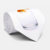 ガラスタイの金ゴールドの魚 ネクタイ (ロール)