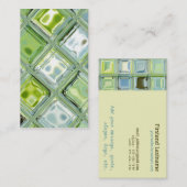 ガラスタイルの芸術のカスタムな名刺 名刺 (正面/裏面)