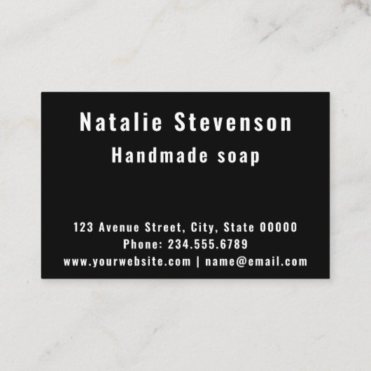 ガラスタイル3D液体さくらんぼと花開花花 名刺 (裏面)