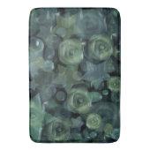 ガラスタイル3D液体バラと星 バスマット (正面縦)