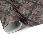 ガラスタイル3D液体バラと星 ラッピングペーパー (ロールコーナー)