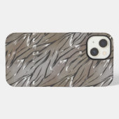 ガラスタイル3D液状タイガーゼブラ皮レザー iPhoneケース (裏面横)