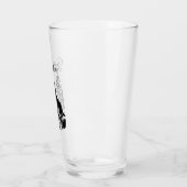 ガラスタンプラー – イエローストーンウルフ タンブラーグラス (左)