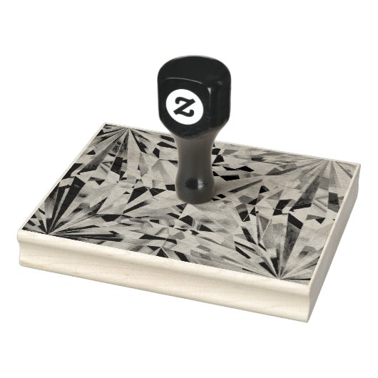 ガラスダイヤモンド4" x 5"ゴムスタンプ ラバースタンプ (スタンプ)