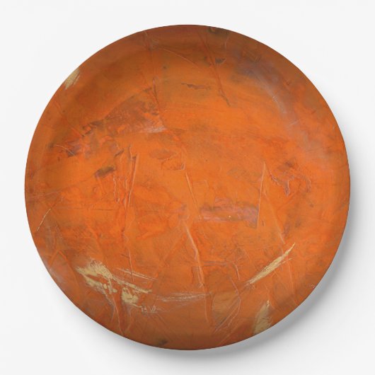 ガラステラコッタ仕フェイク上げ ペーパープレート (正面)