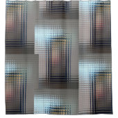 ガラスドアを通して シャワーカーテン (正面)