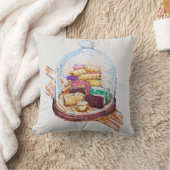 ガラスドーム下のデザート クッション (ブランケット)