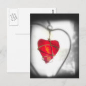 ガラスハートはがき ポストカード (正面/裏面)