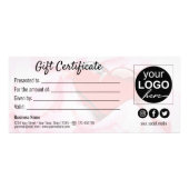 ガラスハートバレンタインデーバラ花びらギフトカード ラックカード (裏面)