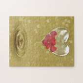 ガラスハートロマンチックデザイン ジグソーパズル (横)