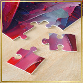 ガラスハート付き赤絵を描イチゴ –  ジグソーパズル