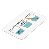 ガラスハーフフルおもしろいミーム マグネット (左側)