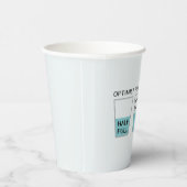 ガラスハーフフルおもしろいミーム 紙コップ (右)