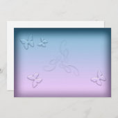 ガラスバタフライズ招待状 招待状 (正面/裏面)