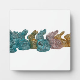 ガラスバニー フォトプラーク