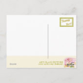 ガラスバラエレガントハッピーバースデーはがき ポストカード (裏面)