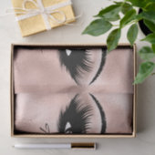 ガラスバラ金ゴールドメタリックまつげありがとう目 薄葉紙 (ギフト)