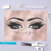 ガラスバラ金ゴールドメタリックまつげありがとう目 薄葉紙 (クラフト)