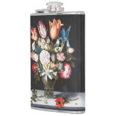 ガラスバロックのボスシェアートの花絵を描フローラ フラスク (左)