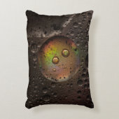 ガラスパネル上の水滴 アクセントクッション (正面(垂直))