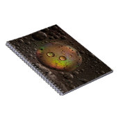 ガラスパネル上の水滴 ノートブック (右側)