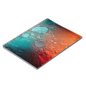 ガラスパネル上の水滴 ノートブック (左側)