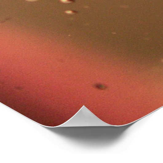 ガラスパネル上の水滴 ポスター (角)