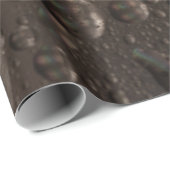 ガラスパネル上の水滴 ラッピングペーパー (ロールコーナー)