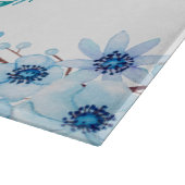 ガラスパーソナライズされたの切り取りボードあなたのテキストを追加する カッティングボード (角)