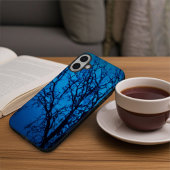 ガラスパーソナライズされたアート素晴らし、涙の木の青 Case-Mate iPhoneケース