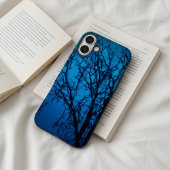 ガラスパーソナライズされたアート素晴らし、涙の木の青 Case-Mate iPhoneケース