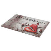 ガラスパーソナライズされたカッティングカントリー木材鍵へ カッティングボード (角)