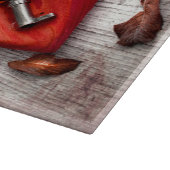 ガラスパーソナライズされたカッティングカントリー木材鍵へ カッティングボード (角)