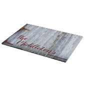 ガラスパーソナライズされたカットホワイトウォッシュウッドバーンドゥ カッティングボード (角)