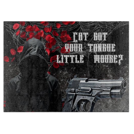 ガラスパーソナライズされた切削加工アデライン玉M カッティングボード (正面)