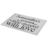 ガラスパーソナライズされた切断板 カッティングボード (角)