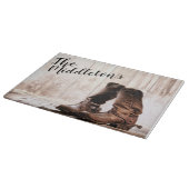 ガラスパーソナライズされた·カッティング·ブーツの田舎、田舎者 カッティングボード (角)