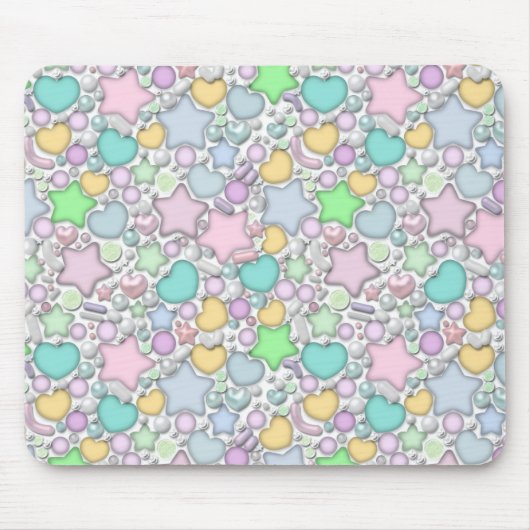 ガラスビーズ、ジュエリー マウスパッド (正面)