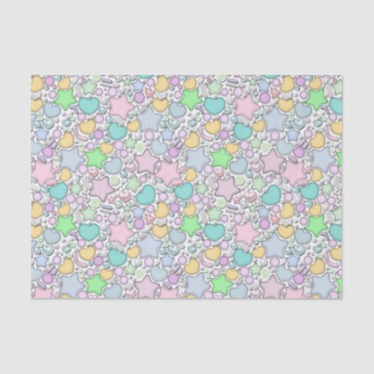 ガラスビーズ、ジュエリー 薄葉紙 (正面)