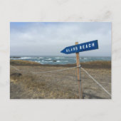 ガラスビーチはがき |フォートブラッグ、メンドシーノ ポストカード (正面)