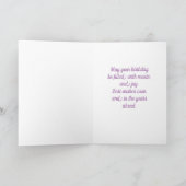 ガラスピアノ誕生日カード折りグリーティングカード カード (内部)