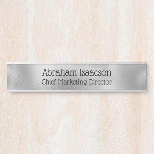 ガラスフェイクオフィスドアの標識名プレート サインプレート (正面)