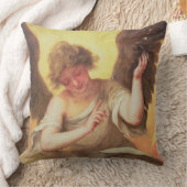 ガラスフラスコを握る天使 クッション (ブランケット)